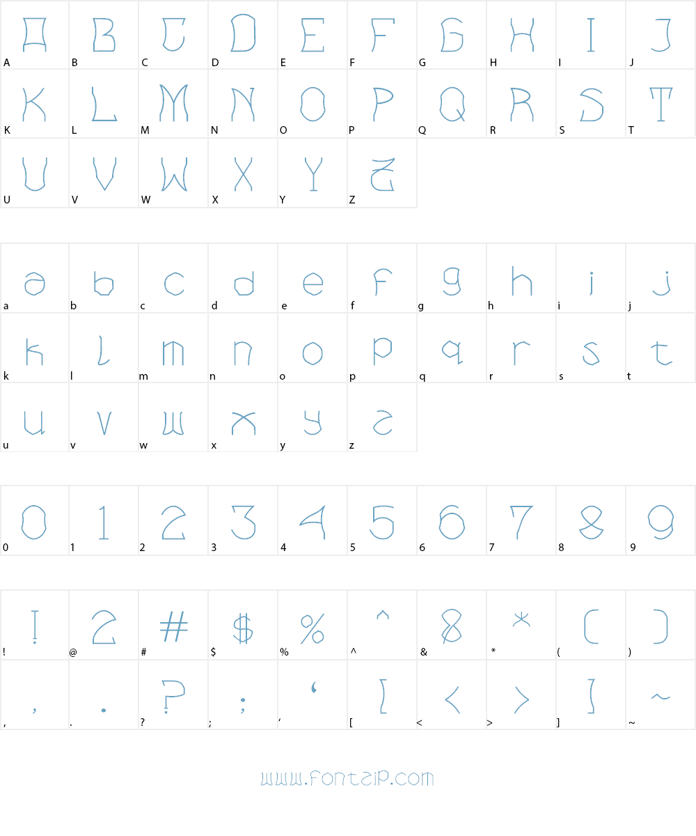 Bloem blaadjes Font Character